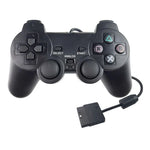 ダブル振動ジョイパッド 有線ゲームコントローラーハンドル PS2用