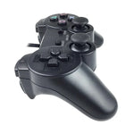 ダブル振動ジョイパッド 有線ゲームコントローラーハンドル PS2用