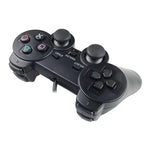 ダブル振動ジョイパッド 有線ゲームコントローラーハンドル PS2用