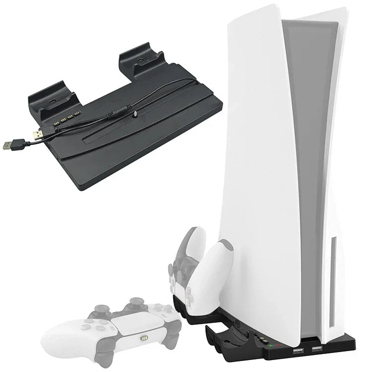 iplay HBP-269 PS5用 デュアル/UHD充電スタンド 縦置きベースホルダー ハンドル付き充電器、iPega HBP-269