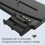 iplay HBP-269 PS5用 デュアル/UHD充電スタンド 縦置きベースホルダー ハンドル付き充電器、iPega HBP-269