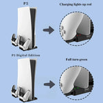 iplay HBP-269 PS5用 デュアル/UHD充電スタンド 縦置きベースホルダー ハンドル付き充電器、iPega HBP-269