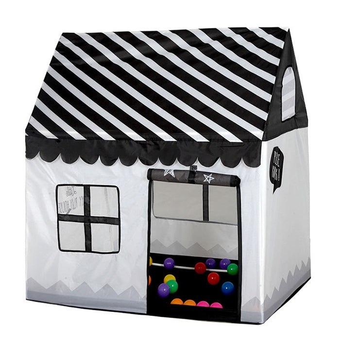 Household Children Printing Play Tent Small Game House with Mat, with Mat (Black White), with Mat (Pink), with Mat (Light Pink)