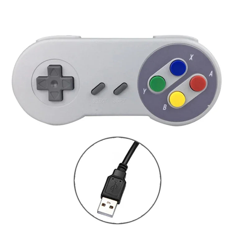 USBインターフェース ミックスカラー コンピューター有線ゲームハンドルコントローラー, USB有線ゲームハンドルコントローラー