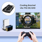 KJH P5-010-2 多機能充電冷却ファンベース 収納トレイブラケット付き for PS5 De / UHD, KJH P5-010-2
