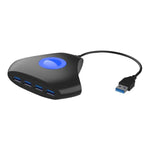 KJH P5-015 4イン1ハブコンバーター USB 3.0 ブルーライト拡張アダプター スプリッター チャージャーコネクター スプリッター PS5 / Xbox Series X用, KJH P5-015