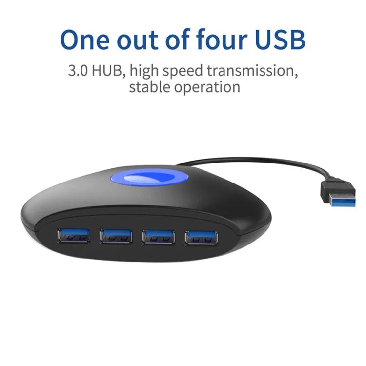 KJH P5-015 4イン1ハブコンバーター USB 3.0 ブルーライト拡張アダプター スプリッター チャージャーコネクター スプリッター PS5 / Xbox Series X用, KJH P5-015