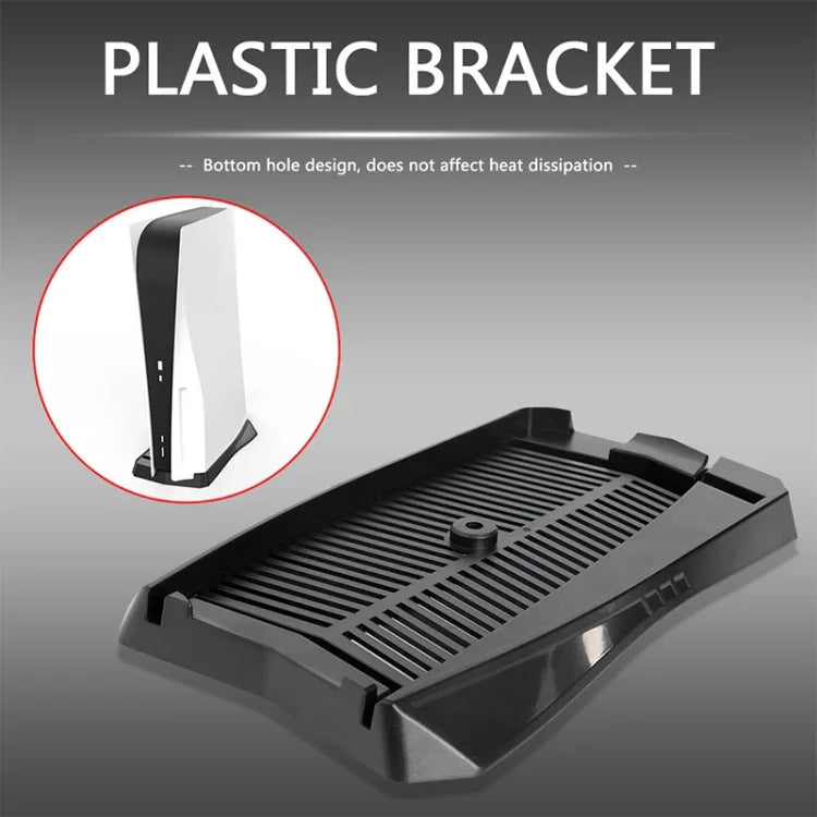PS5専用設計 KJH P5-006 ゲームコンソール冷却ブラケットスタンドホルダー, KJH P5-006(ブラック), KJH P5-006(ホワイト)