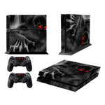 Sony PS4用ダークデビル柄ファッションカラープロテクティブフィルムステッカー、ダークデビル柄