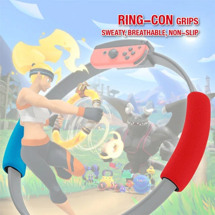 ipega GP-319 Switch Joy-Con用調整可能ゲームコントローラーグリップ ゲームパッドレッグ固定ストラップ＋布カバーセット、GP-319