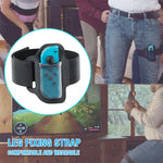 ipega GP-319 Switch Joy-Con用調整可能ゲームコントローラーグリップ ゲームパッドレッグ固定ストラップ＋布カバーセット、GP-319