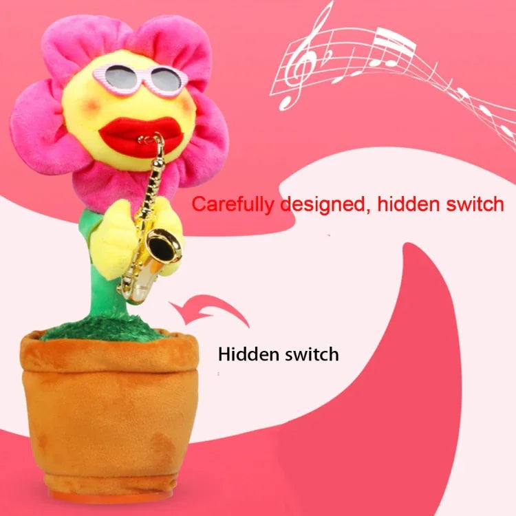ひまわりサックススタイル Bluetooth ぬいぐるみ 子供・大人用おもちゃ USB充電＆電池対応