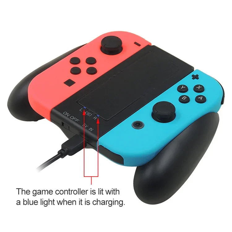 iplay S005 コントローラーグリップ充電器 Nintendo Switch ジョイコン用