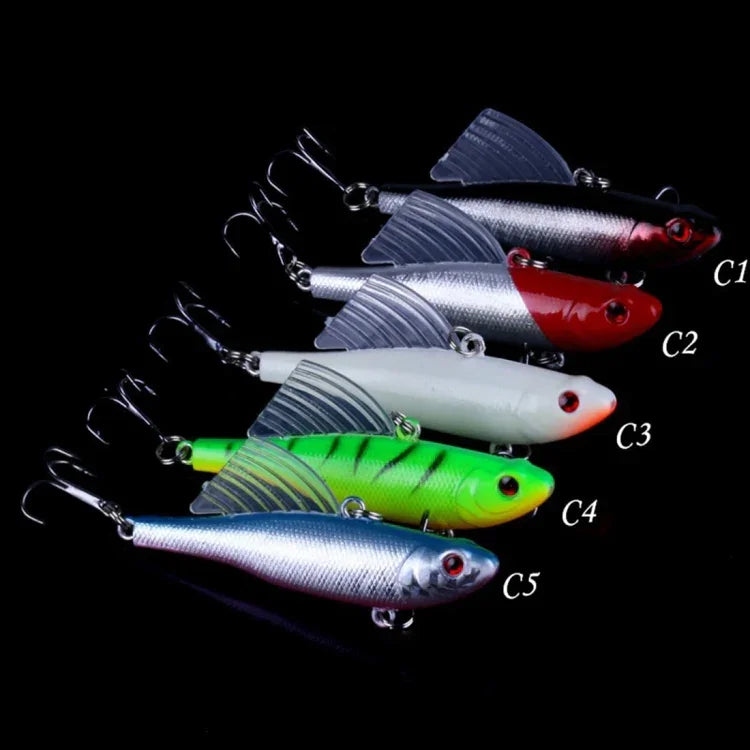 HENGJIA 速沈み釣りルアー ベイト 6.5cm/17.2g ウィング VIB ペンシルルアーキット、PE016-X