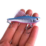 HENGJIA 速沈み釣りルアー ベイト 6.5cm/17.2g ウィング VIB ペンシルルアーキット、PE016-X