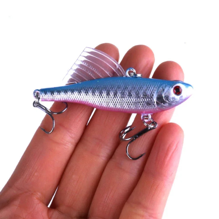 HENGJIA 速沈み釣りルアー ベイト 6.5cm/17.2g ウィング VIB ペンシルルアーキット、PE016-X