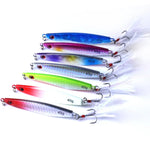 HENGJIA 7個セット メタルルアー 鉄製釣りルアーベイト、8cm/40g