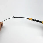 27cm ポータブル氷上釣り竿 エビ竿 ルアーロッド 釣りギア付属、伸長長さ：60cm、27cm