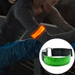 LEDフラッシュ安全反射ナイロンライト充電式スポーツリストベルト、充電式赤、充電式黄、充電式緑、充電式青