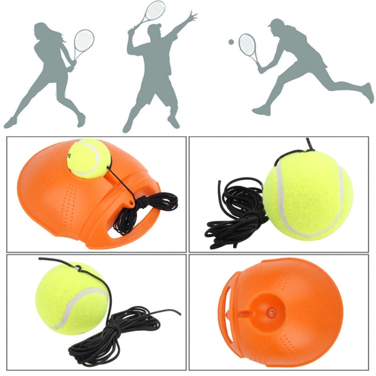 テニストレーナーセット リバウンドベースボード 自習練習トレーニングツール 初心者用スポーツ練習用ボール付き、ランダムカラー配送、テニストレーナー