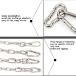 M11 Stainless Steel Carabiner Spring Hook Multi-tool Mountaineering Buckle Lock Camping Hook Rope, Inner Diameter: 10.84mm, M11