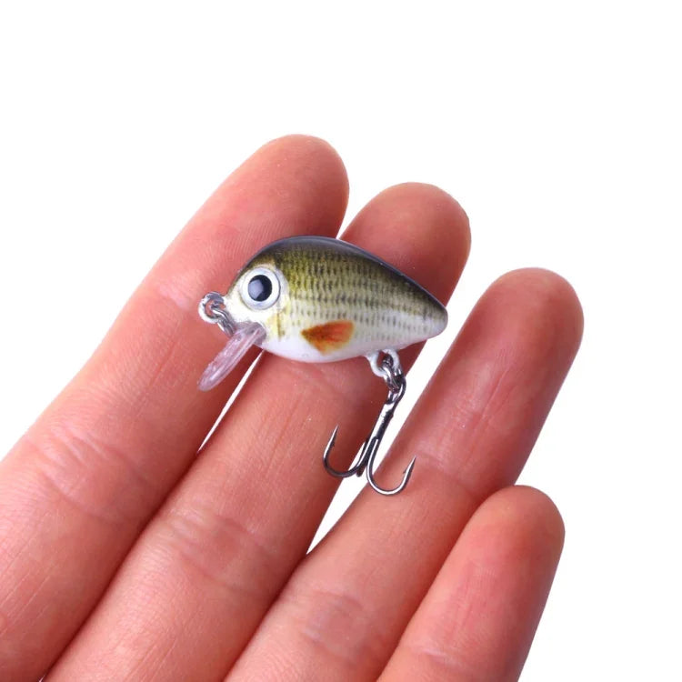 HENGJIA 5個セット 2.7cm/1.5g ルアーロックフィッシングルアーベイト バイオニックキット プラスチックボックス付き、Box008