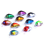 HENGJIA 10個セット 3cm/1.5g ルアーロックフィッシングルアーベイト バイオニックキット プラスチックボックス付き、Box014