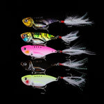 HENGJIA 5個セット 5.5cm/11g ルアーメタルVIBフィッシングルアーベイト バイオニックキット プラスチックボックス付き、Box018