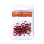 HENGJIA 20個入り クラシックレッド 高炭素鋼 釣り用三つ又トレブルフック, 10# FH023