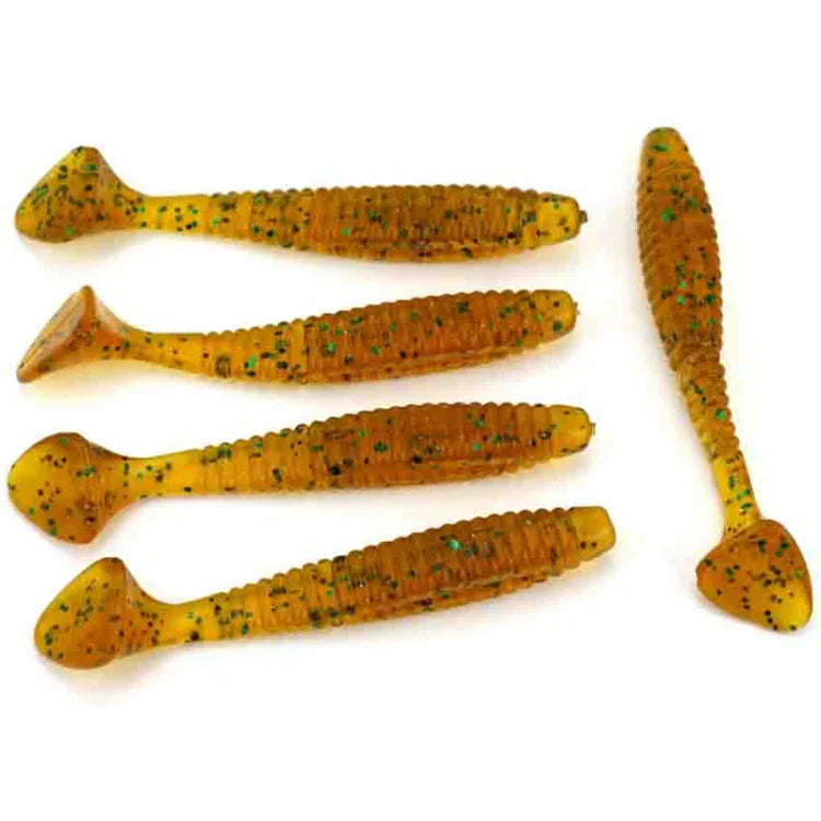 HENGJIA SO0205P 5個入り 8cm/5g スクリュー尾 ソフト釣りルアー 人工餌, SO0205P
