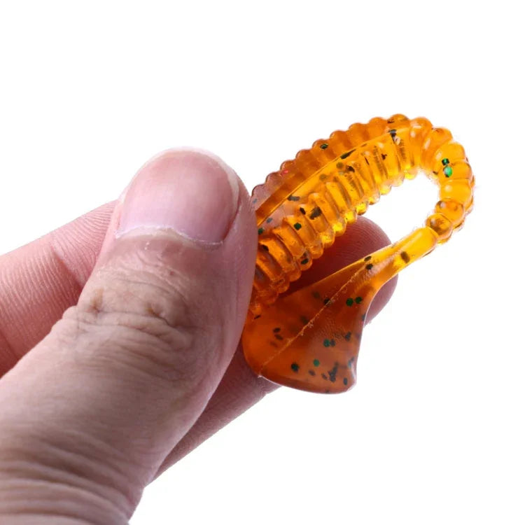 HENGJIA SO0205P 5個入り 8cm/5g スクリュー尾 ソフト釣りルアー 人工餌, SO0205P