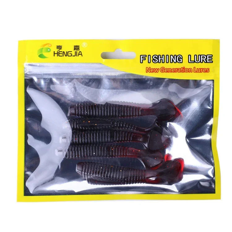 HENGJIA SO0215P 5個入り 7.5cm/5.5g スクリュー尾 ソフト釣りルアー 人工餌, SO0215P