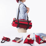 Outdoor Folding Seat Cushion With Backrest, Size: 78*40*2cm, CLS Folding Stool(Red), Folding Seat(Black)