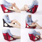 Outdoor Folding Seat Cushion With Backrest, Size: 78*40*2cm, CLS Folding Stool(Red), Folding Seat(Black)