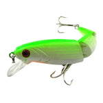 HENGJIA JM001-X 10.5cm 14g 多節プラスチックハードベイト 人工釣り餌 トレブルフック付き ランダムカラー配送 JM001-X 10.5cm