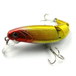 HENGJIA JM001-X 10.5cm 14g 多節プラスチックハードベイト 人工釣り餌 トレブルフック付き ランダムカラー配送 JM001-X 10.5cm