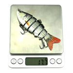 HENGJIA JM020 10cm 18g 多節プラスチックハードベイト 人工釣り餌 トレブルフック付き ランダムカラー配送 JM020 10cm