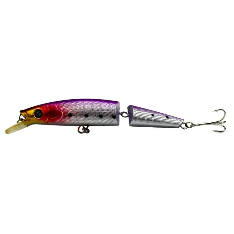 HENGJIA JM007-X 14cm 20.2g 2節プラスチックハードベイト 人工釣り餌 トレブルフック付き ランダムカラー配送 JM007-X 14cm