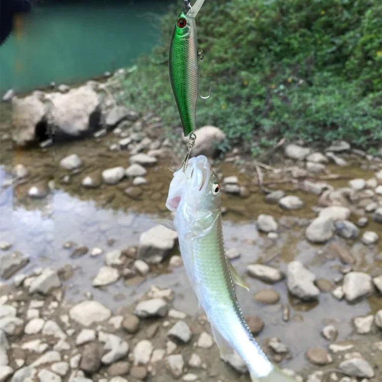 HENGJIA 6ピース 8.5cm 8.9g ミノープラスチックハードベイト 釣りルアーセット 釣りタックル餌、6ピース 8.5cm 8.9g