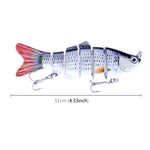 HENGJIA JM020 11cm 18g Multi-section Plastic Hard Baits Fishing Lures Set Fishing Tackle Baits, 1#, 3#, 4#, 5#