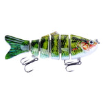 HENGJIA JM020 11cm 18g Multi-section Plastic Hard Baits Fishing Lures Set Fishing Tackle Baits, 1#, 3#, 4#, 5#