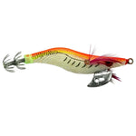 HENGJIA 8cm プラスチックハードベイト イカ釣りルアー デコイ 木製エビベイト, 1# (マゼンタ+ダークレッド), 2# (オレンジ+イエロー), 3# (イエロー), 5# (マゼンタ), 6# (オレンジ)