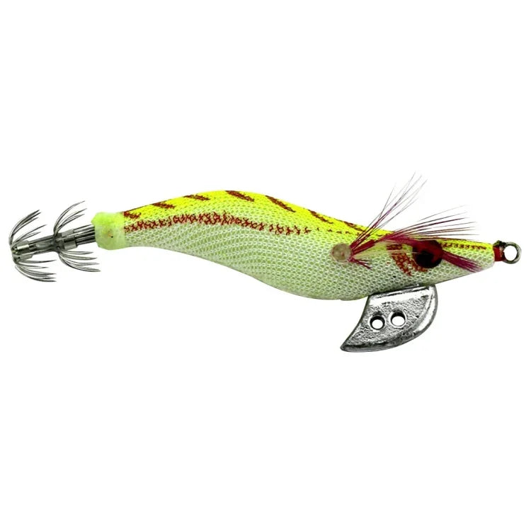 HENGJIA 8cm プラスチックハードベイト イカ釣りルアー デコイ 木製エビベイト, 1# (マゼンタ+ダークレッド), 2# (オレンジ+イエロー), 3# (イエロー), 5# (マゼンタ), 6# (オレンジ)