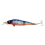 HENGJIA JM010-X 6# 8.8cm 7.4g 2セクション プラスチックハードベイト 人工釣りルアー トレブルフック付き, ランダムカラー配送, JM010-X 6# 8.8cm