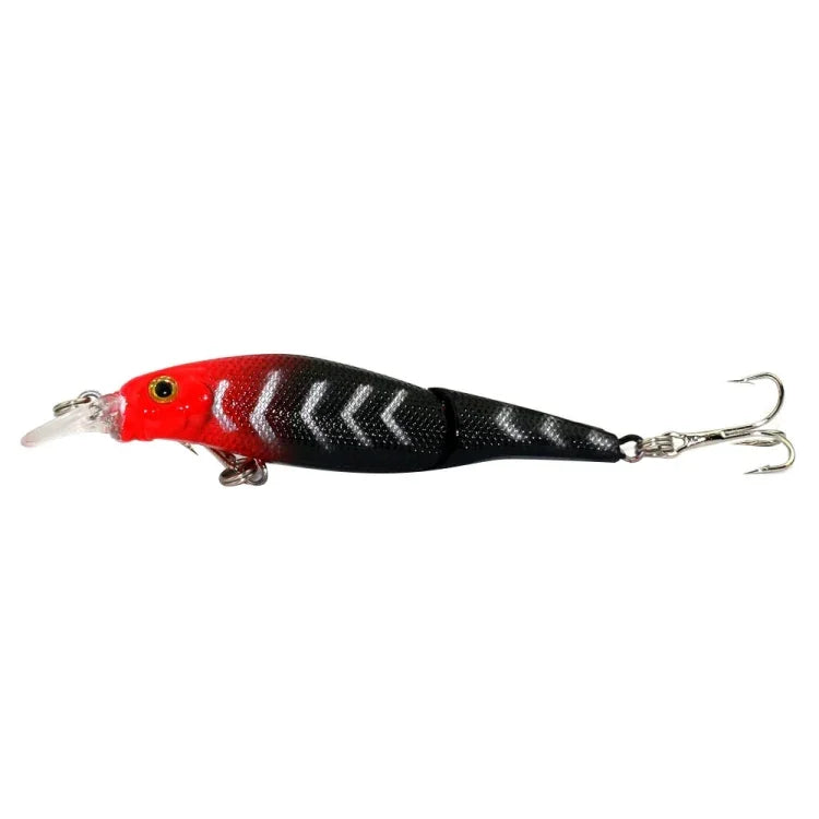 HENGJIA JM010-X 6# 8.8cm 7.4g 2セクション プラスチックハードベイト 人工釣りルアー トレブルフック付き, ランダムカラー配送, JM010-X 6# 8.8cm