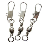 20個セット 8# 3.5cm 釣りコネクター バレルスイベル 安全スナップリング付き, 20個セット 8# 3.5cm