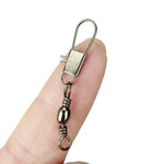 20個セット 8# 3.5cm 釣りコネクター バレルスイベル 安全スナップリング付き, 20個セット 8# 3.5cm
