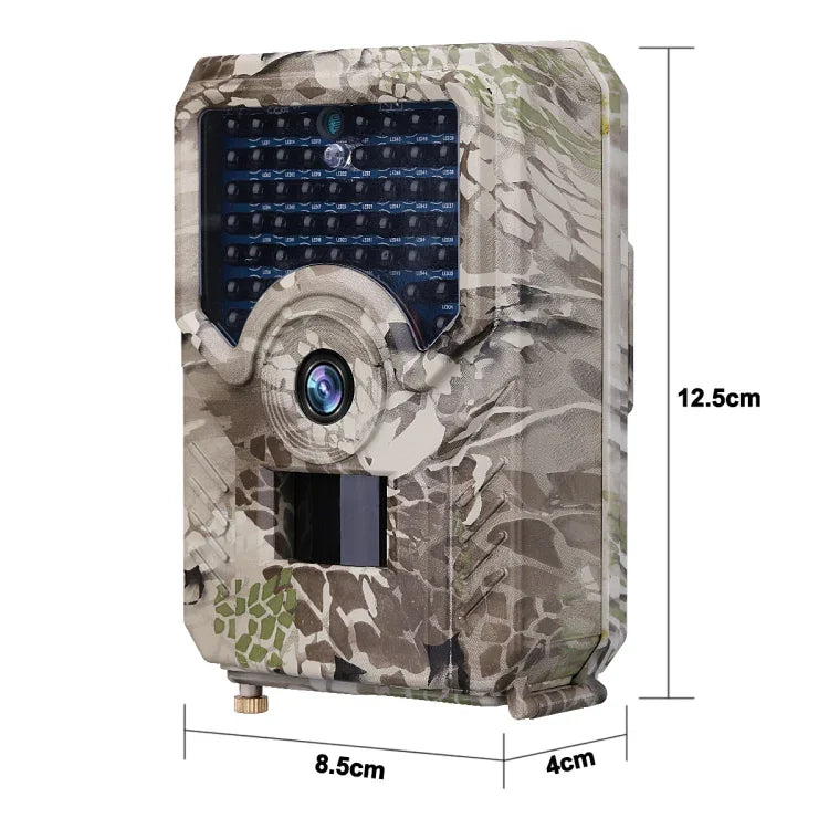 PR-200 IP54防水IRナイトビジョンセキュリティハンティングトレイルカメラ、120度広角、100度PIR検知角度、PR200
