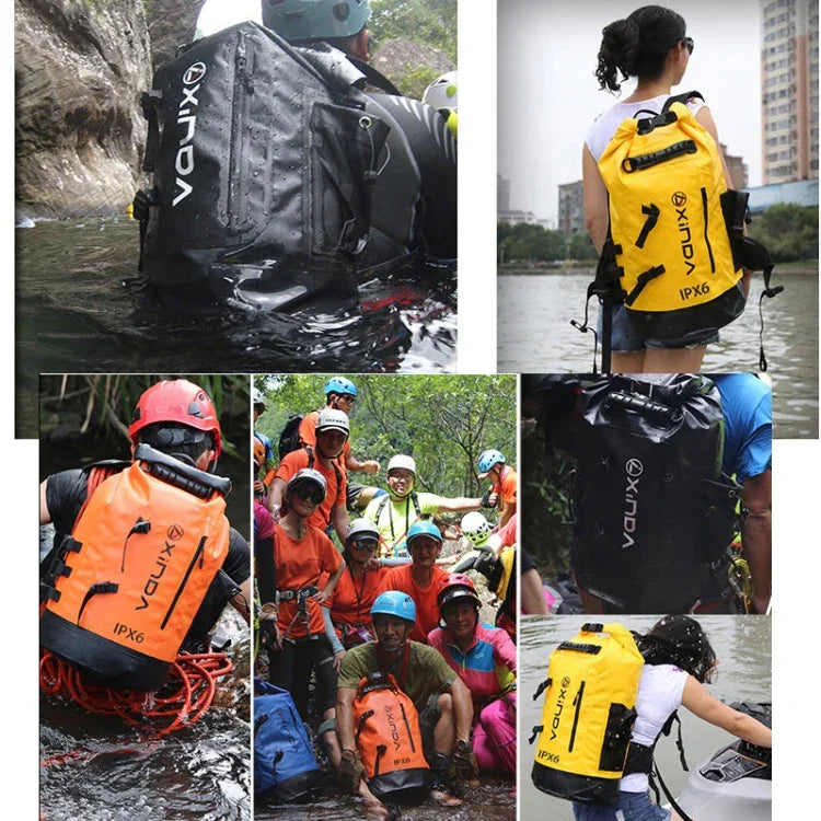 XINDA H-BAG03 30L アウトドア防水 アップストリーム収納 ショルダー登山バッグ、30L