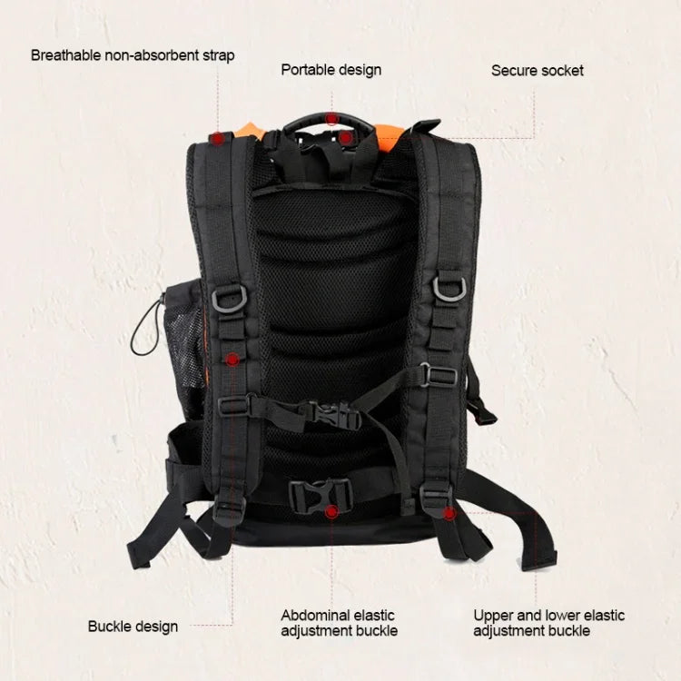 XINDA H-BAG03 20L アウトドア防水 アップストリーム収納 ショルダー登山バッグ、20L